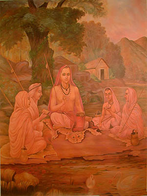 Adi Shankaracharya with Disciples
