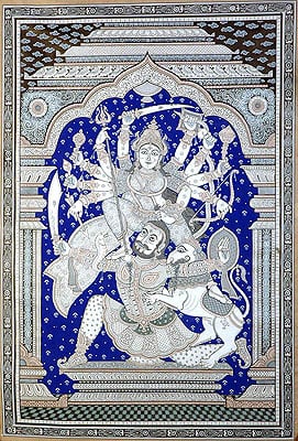 Goddess Durga Slaying the Demon Mahishasur