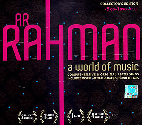 AR Rahman: A World of Music- Collector's Edition (5 Audio CDs + 1 DVD Pack)