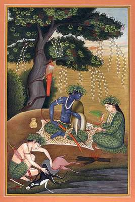 Rama Sita and Lakshmana in the Forest
