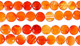 Faceted Carnelian Coins