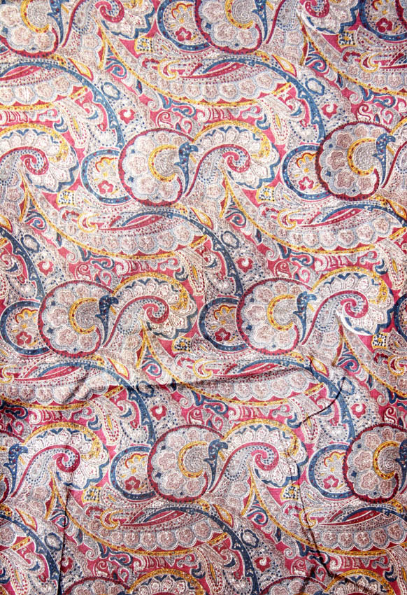 MultiColor Printed Silk Fabric