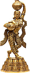 Krishna's Gopi (Finely Crafted Statue)